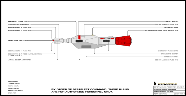 Marshall blueprint sheet 1