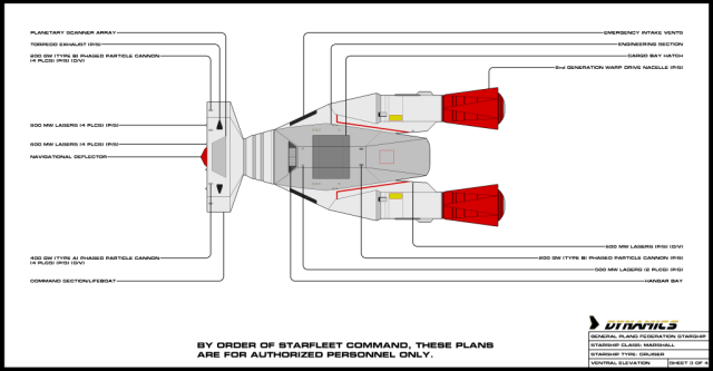 Marshall blueprint sheet 3