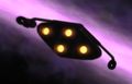 Stern view of SS Valiant as she approaches the galactic barrier