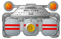 bow with neutronic hydrogen tanks