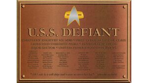 Defiant plaque (Defiant).JPG