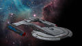 USS Akira amongst the star
